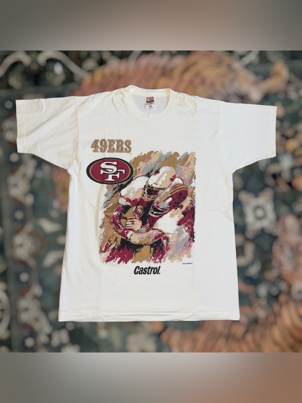 Vintage 90s SAN FRANCISCO 49ers Graphic T-Shirt Single Stitch USA Made Mens XL